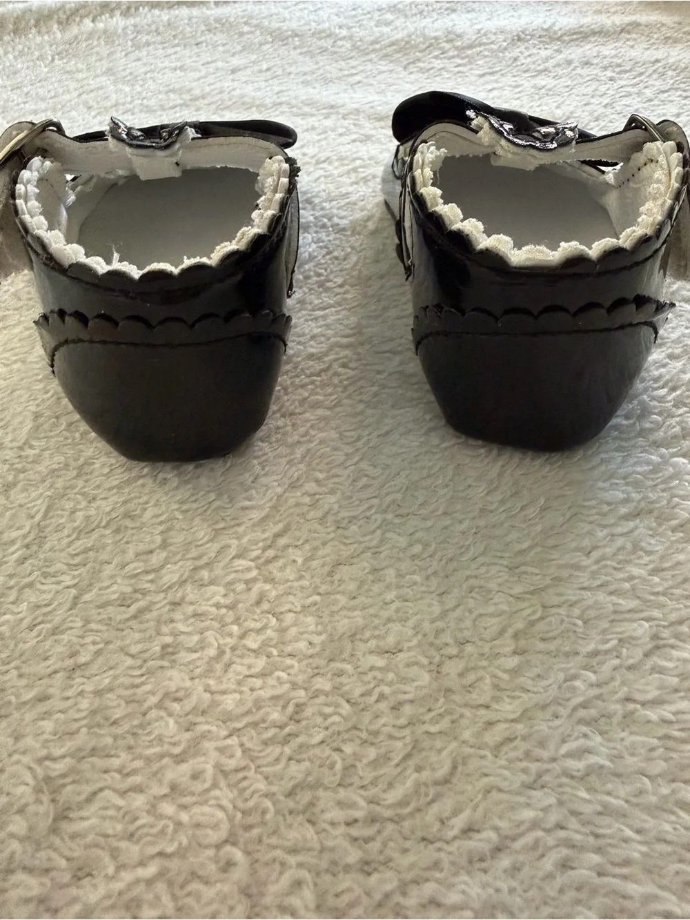 Baby Phat Black Patent Bow Toddler Mary Janes Size 6-12M
